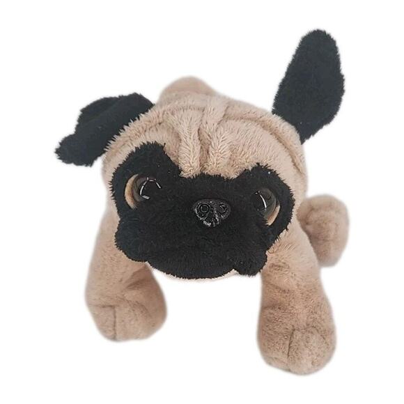 Ganz Webkinz Lil’ Kinz Pug Dog Plush Stuffed Animal HM105 8" No Tag Code - Picture 1 of 10